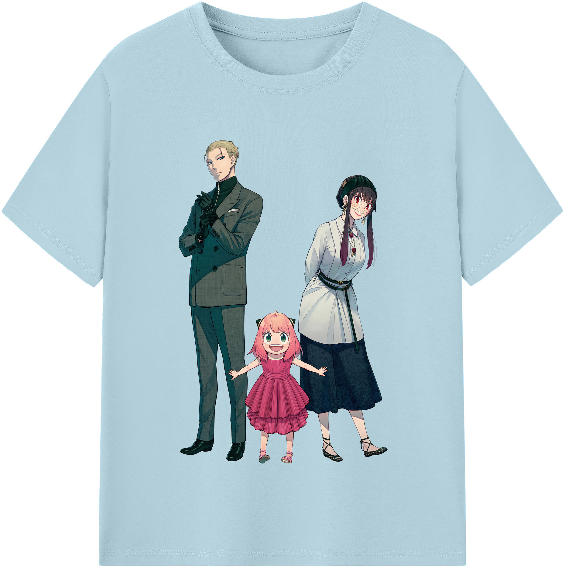 （画像用） SPY×FAMILY间谍家家酒 綿100％半袖Tシャツ（フロントプリント）
